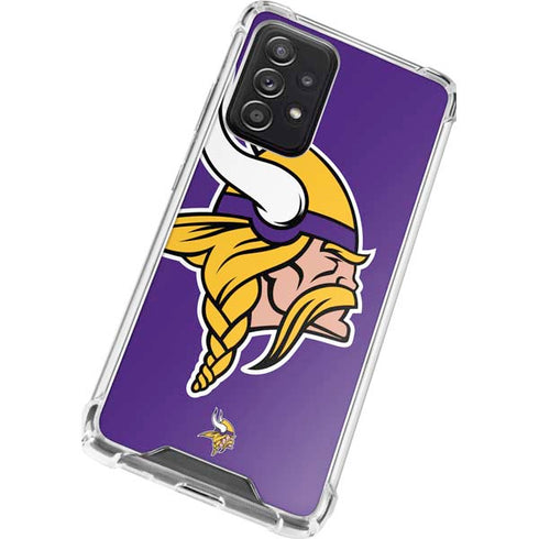 NFL Minnesota Vikings Large Logo Galaxy A52 5G Clear Case